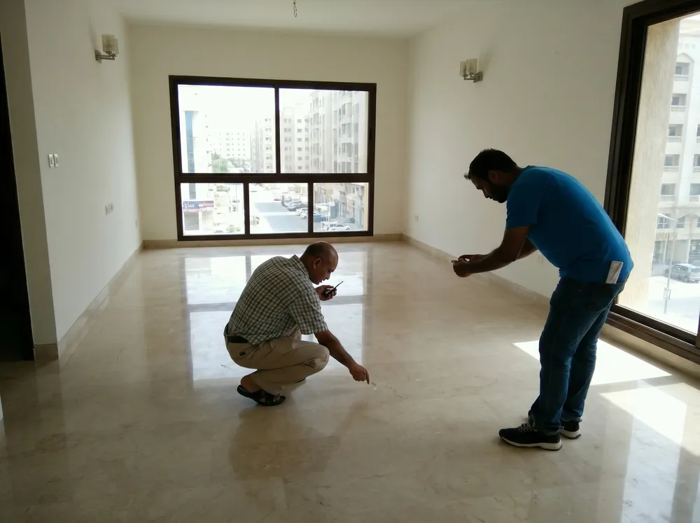 Flooring quality audit and hollowness check in new flat - GharCheck